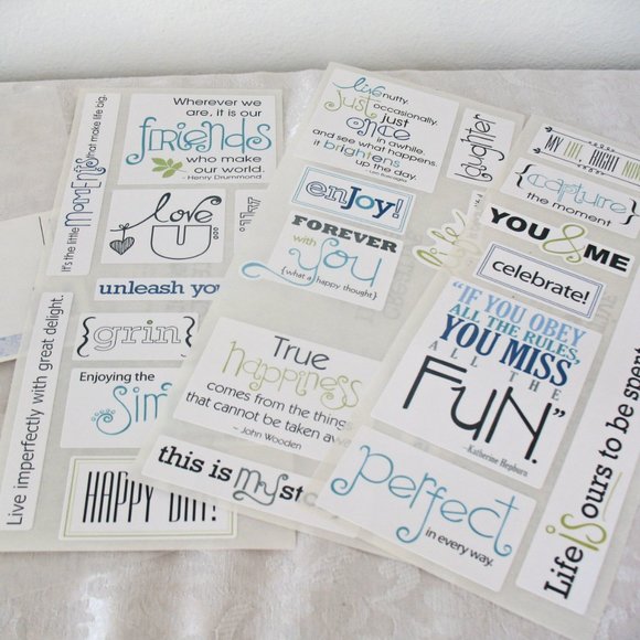 1 pkg Creative Memories Reflections ABC Sticker, 1 pkg Reflections Titles - Picture 2 of 5